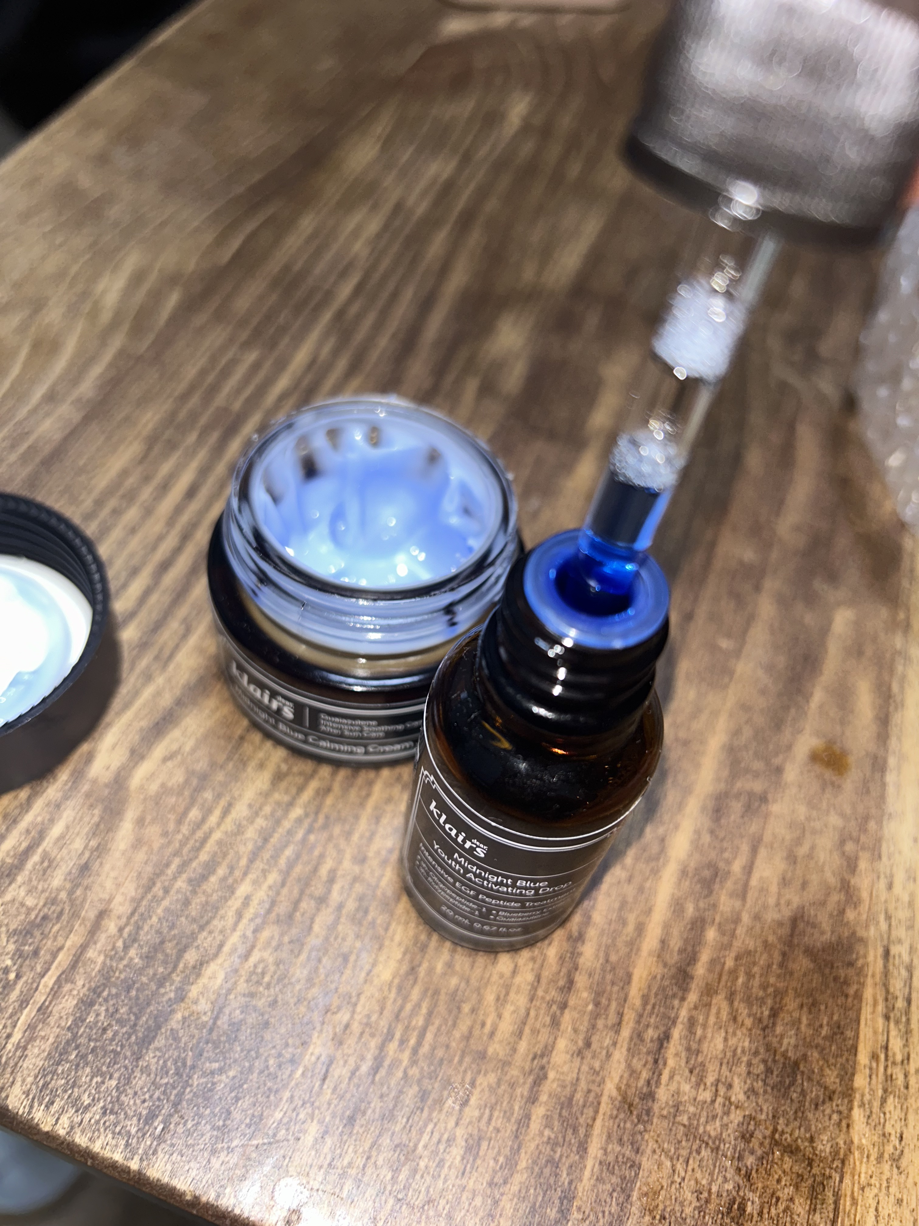 ミッドナイトブルーカーミングクリーム/Klairs/フェイスクリームを使ったクチコミ（1枚目）