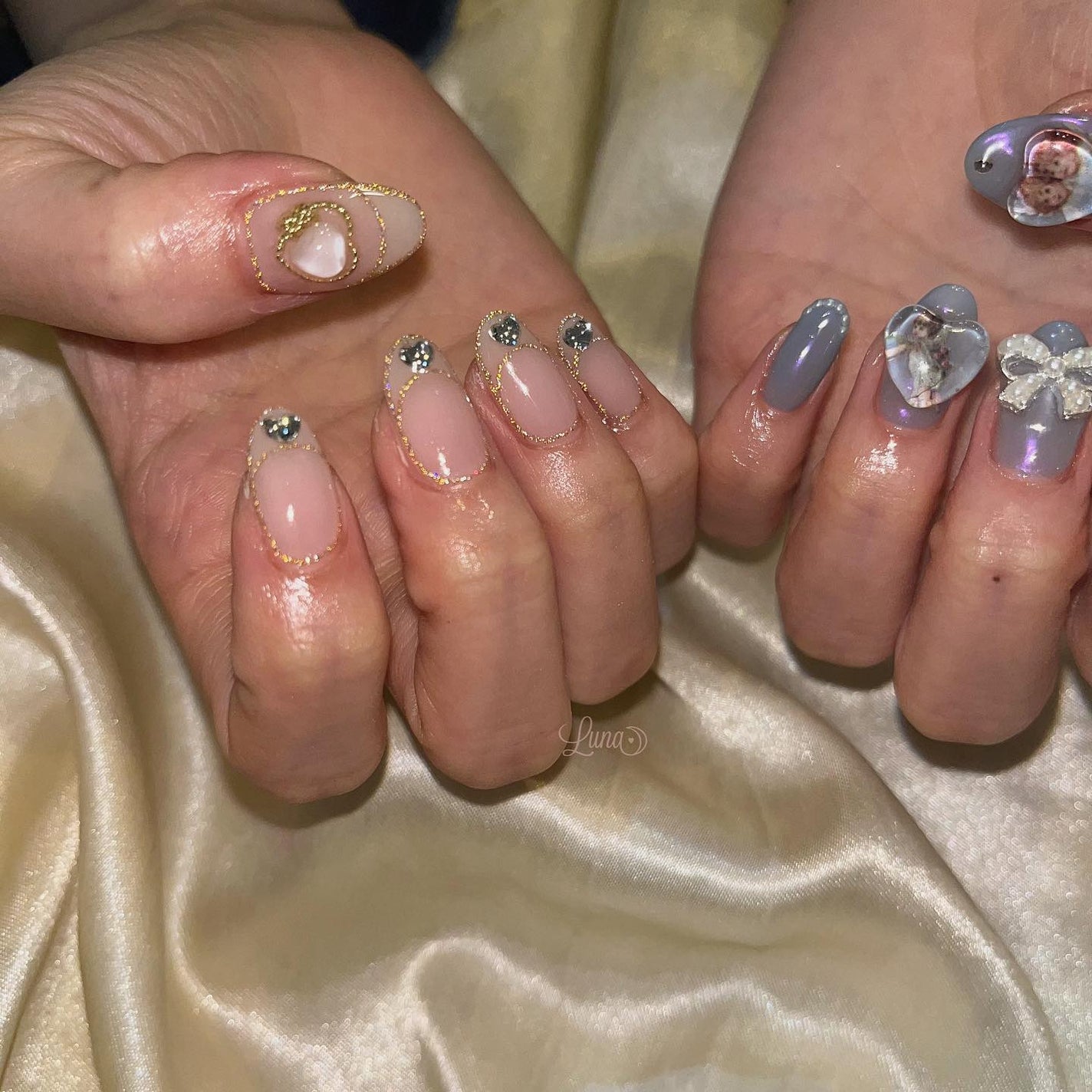 Iuna. Mizuki on LIPS 「.スペシャルプラン👼🏻💧#nail#nailstagram#g..」(2枚目)