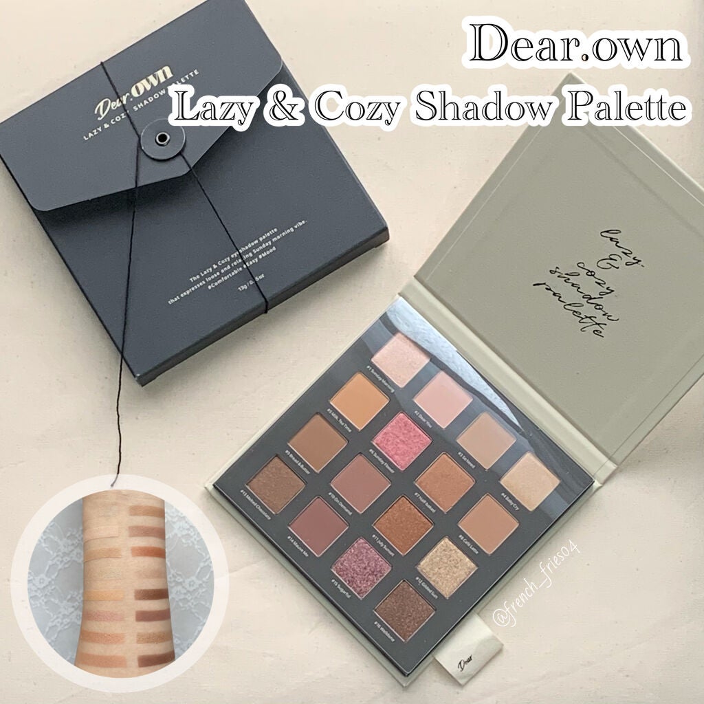 LAZY&COZY SHADOW PALETTE/Dear.own/アイシャドウパレットを使ったクチコミ(1枚目)