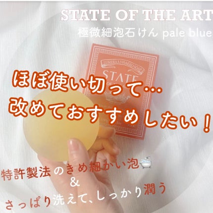 極微細泡石けん/STATE OF THE ART/洗顔石鹸を使ったクチコミ(1枚目)