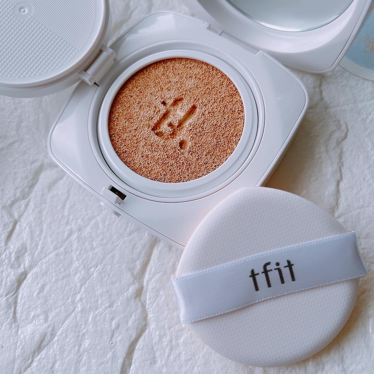 レイヤリングフィットカバークッションEX/TFIT/クッションファンデーションを使ったクチコミ(4枚目)