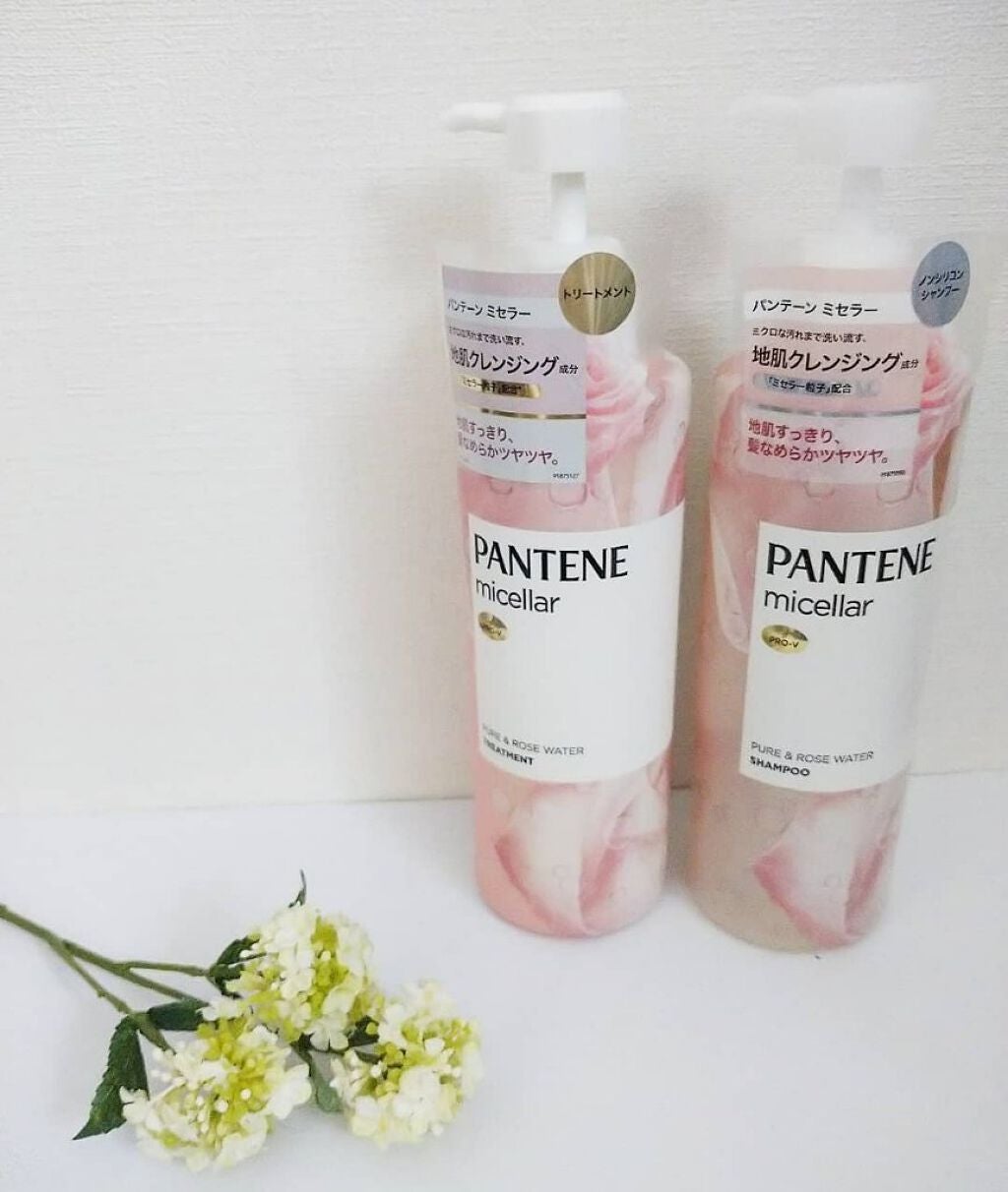 PRO-V ミセラー ピュア&ローズウォーター ノンシリコンシャンプー/トリートメント/パンテーン/市販シャンプーを使ったクチコミ(1枚目)