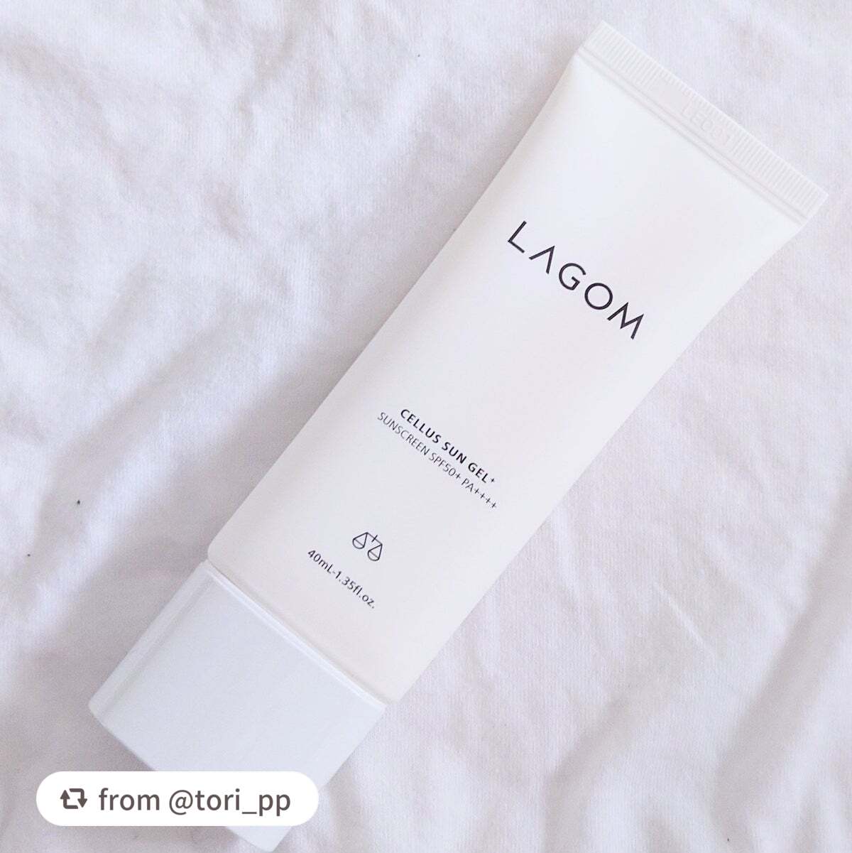 サンジェル プラス SPF50+ PA++++/LAGOM /日焼け止めジェルを使ったクチコミ(2枚目)