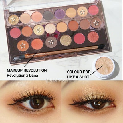 Revolution x Dana Eyeshadow Palette/MAKEUP REVOLUTION/アイシャドウパレットを使ったクチコミ(1枚目)