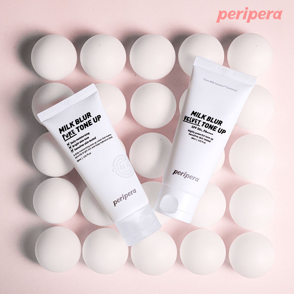 ミルク ブラー トーン アップ クリーム/PERIPERA/化粧下地を使ったクチコミ（1枚目）