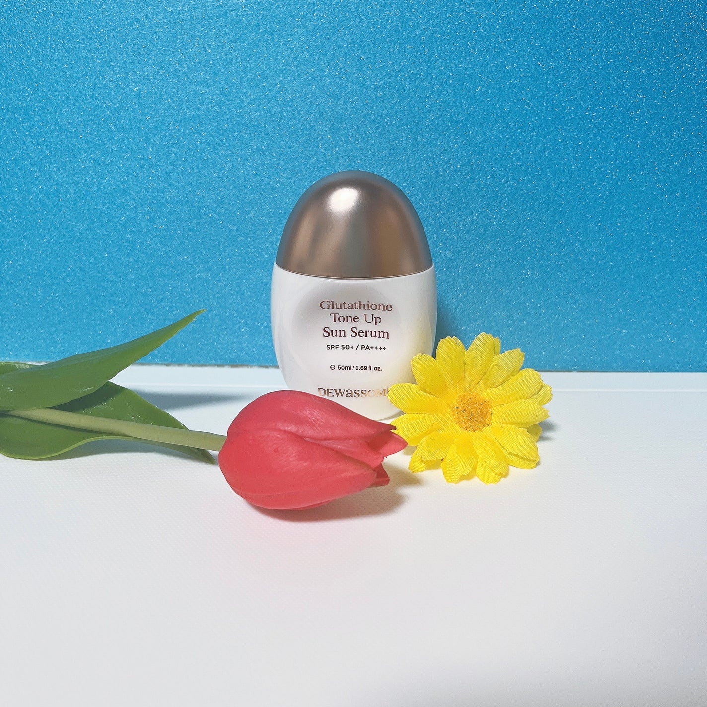 グルタチオントーンアップサンセラム/DEWASSOME/日焼け止めクリームを使ったクチコミ(2枚目)