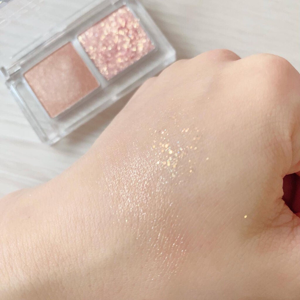 デュオ ポケット グリッター シャドウ/PERIPERA/アイシャドウパレットを使ったクチコミ(3枚目)
