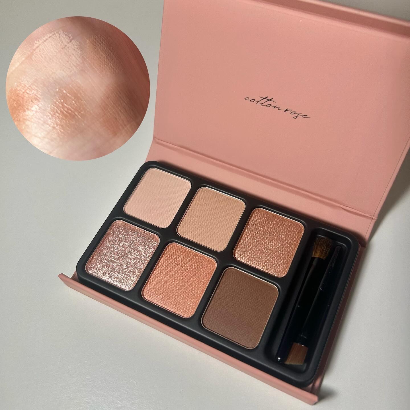アイカラーパレット コットンローズ/heme/アイシャドウパレットを使ったクチコミ（1枚目）