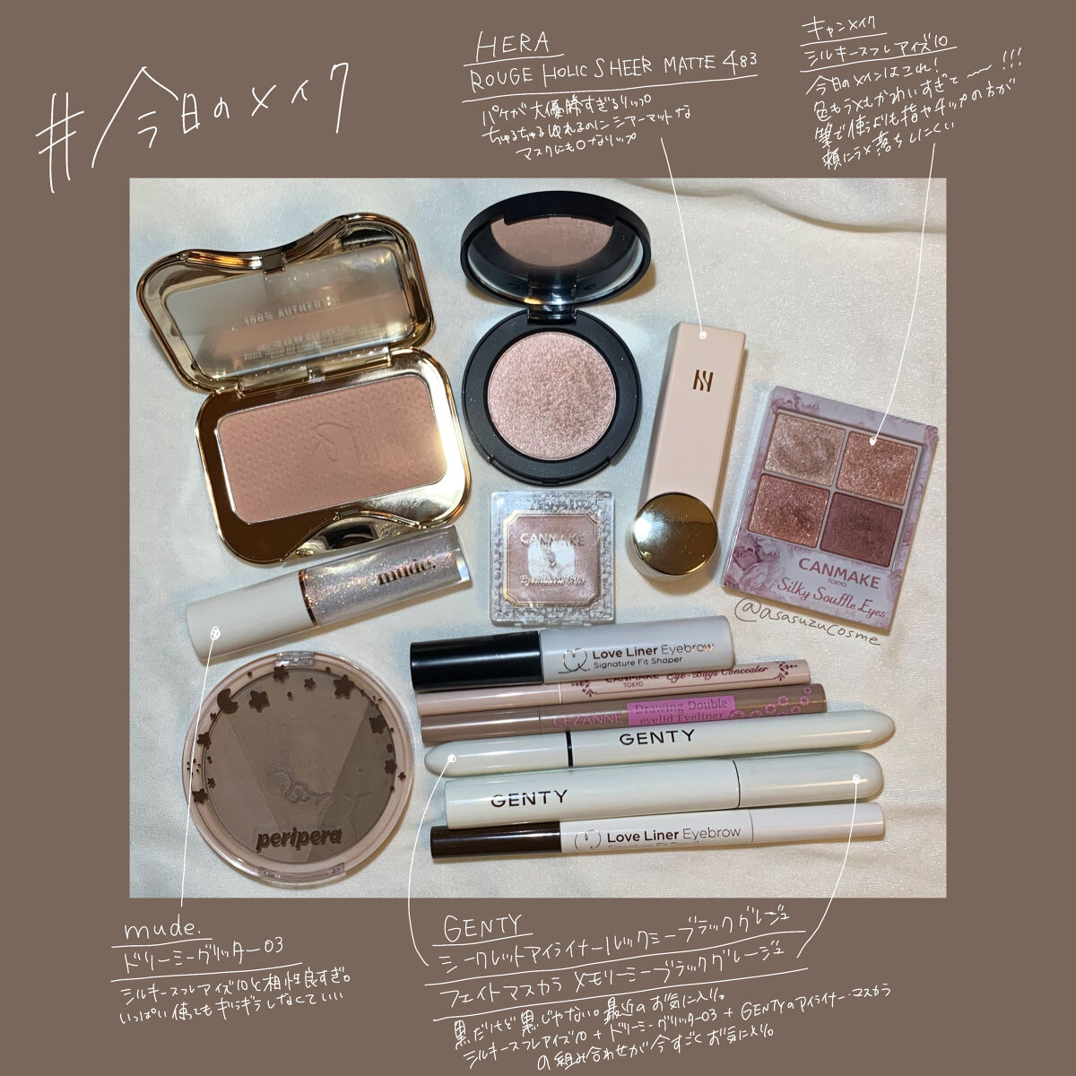 シルキースフレアイズ/キャンメイク/アイシャドウパレットを使ったクチコミ（1枚目）