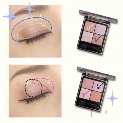 リアルクローズシャドウ/excel/アイシャドウパレットを使ったクチコミ(4枚目)