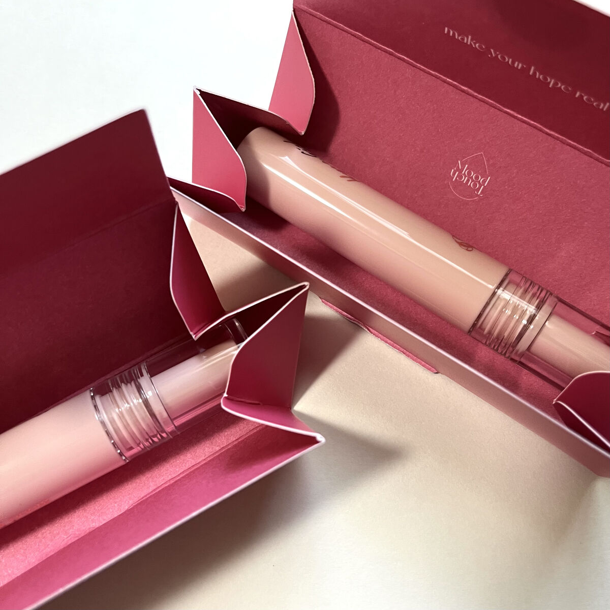 ムードアンドタッチラスターティント #2 HUSH/Hope Girl/リップティントを使ったクチコミ（3枚目）