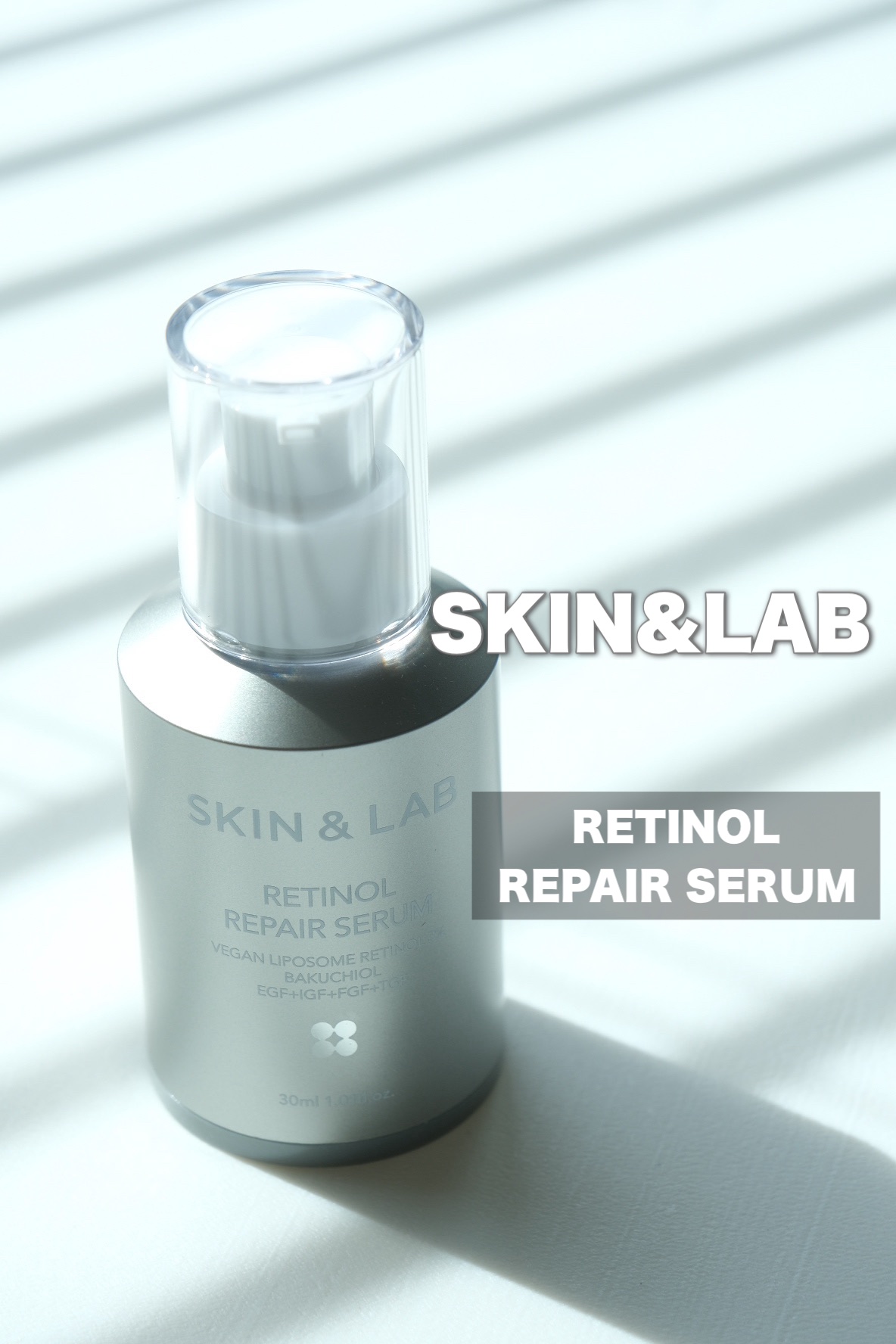 SKIN&LAB（スキンアンドラブ）
レチノールリペアセラム

@cosme 様のプレキャンで当選してお試しさせていただいてます

積極的に取り入れたいレチノール！
(レチノールとは⁡
ビタミンAの一種⁡
しわやたるみへの効果が⁡期待できる