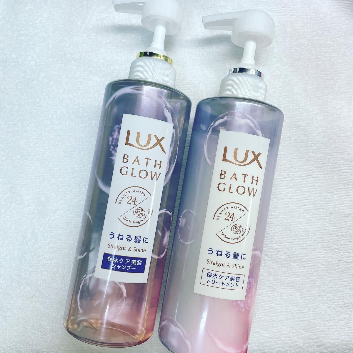 バスグロウ ストレート&シャイン シャンプー/トリートメント/LUX/市販シャンプーを使ったクチコミ（1枚目）