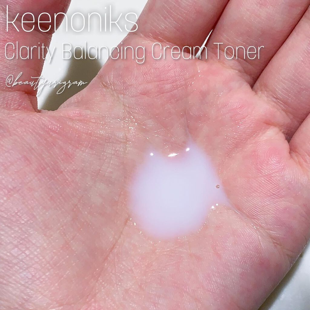クラリティバランシングクリームトナー/keenoniks/化粧水を使ったクチコミ(4枚目)