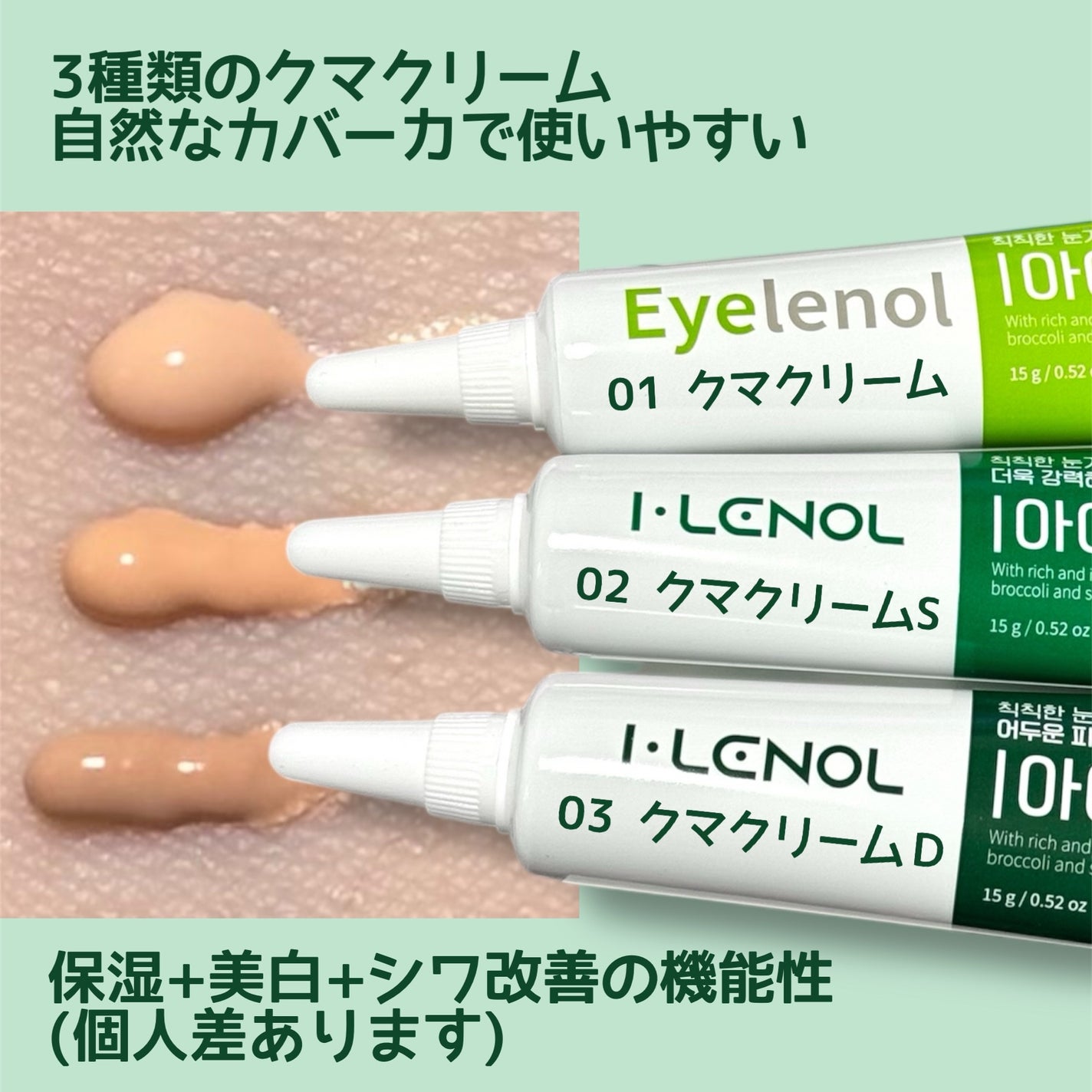 アイレノール クマクリーム/IRENOL/アイケア・アイクリームを使ったクチコミ(2枚目)