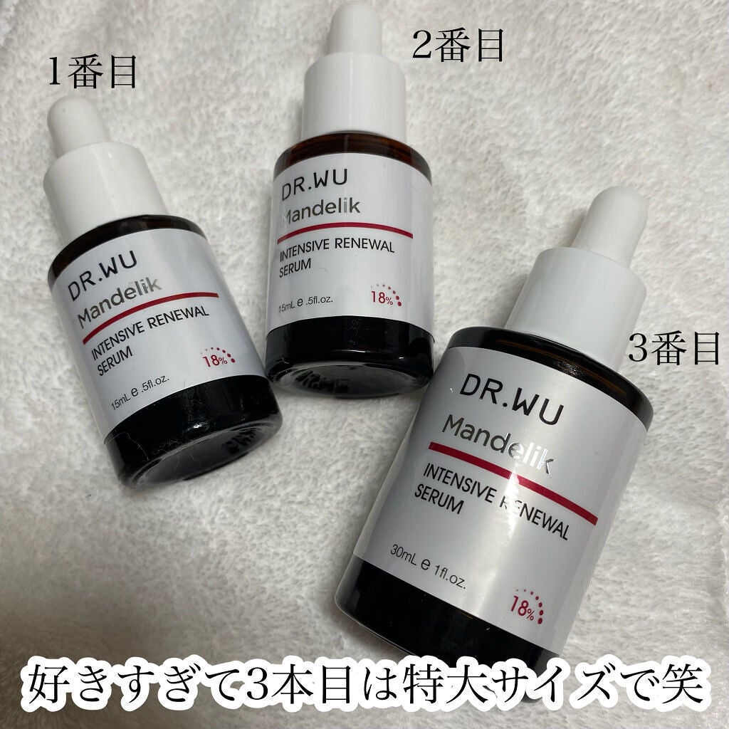 DR.WU 杏仁酸セラム 18% 30ml