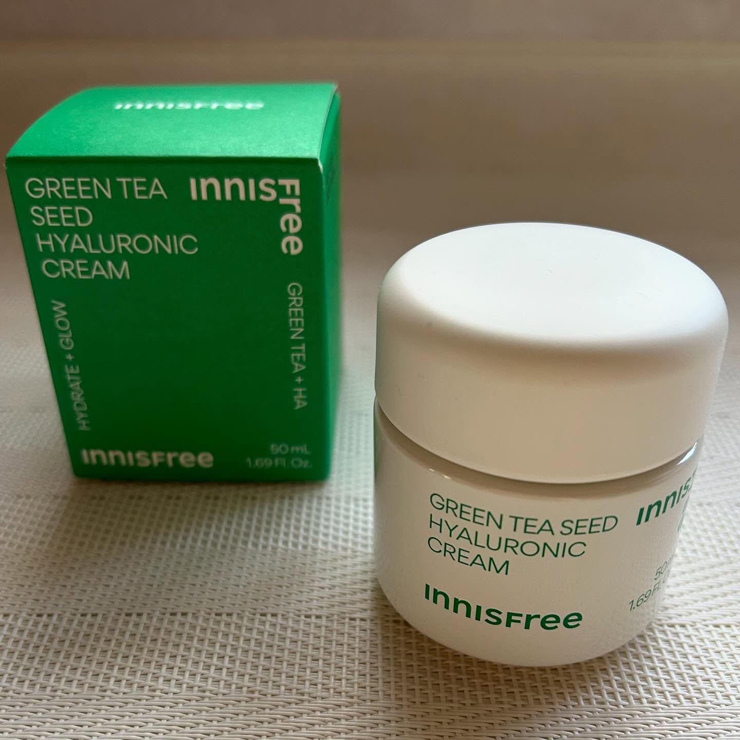 グリーンティーシード　ヒアルロン　クリーム/innisfree/フェイスクリームを使ったクチコミ（1枚目）