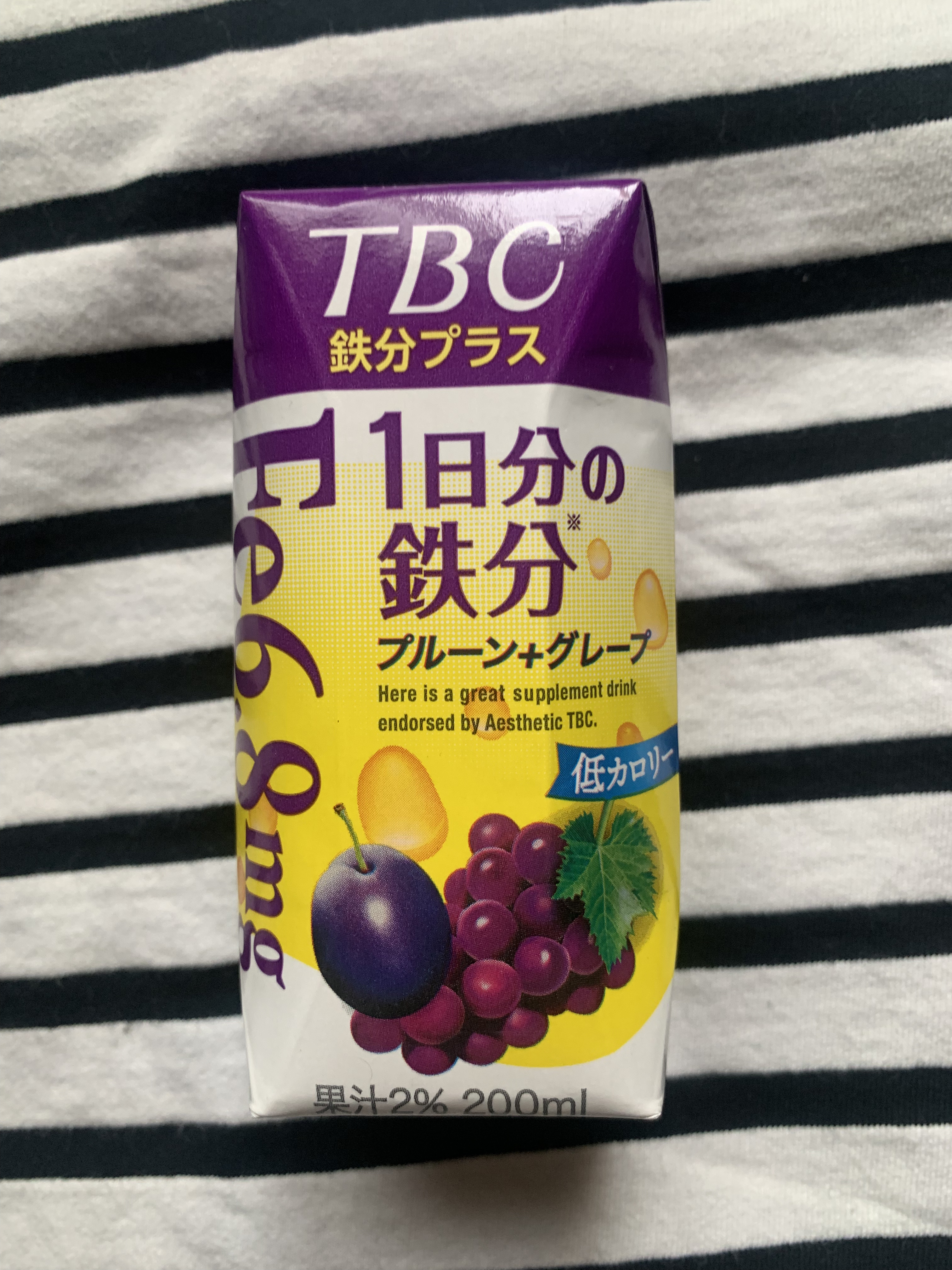 TBC 1DAY サポート 1日分の鉄分 プレーン+グレープ/森永乳業/美容ドリンクを使ったクチコミ（1枚目）