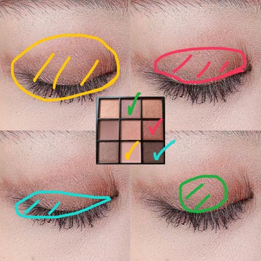 UR GLAM　BLOOMING EYE COLOR PALETTE/U R GLAM/アイシャドウパレットを使ったクチコミ（2枚目）