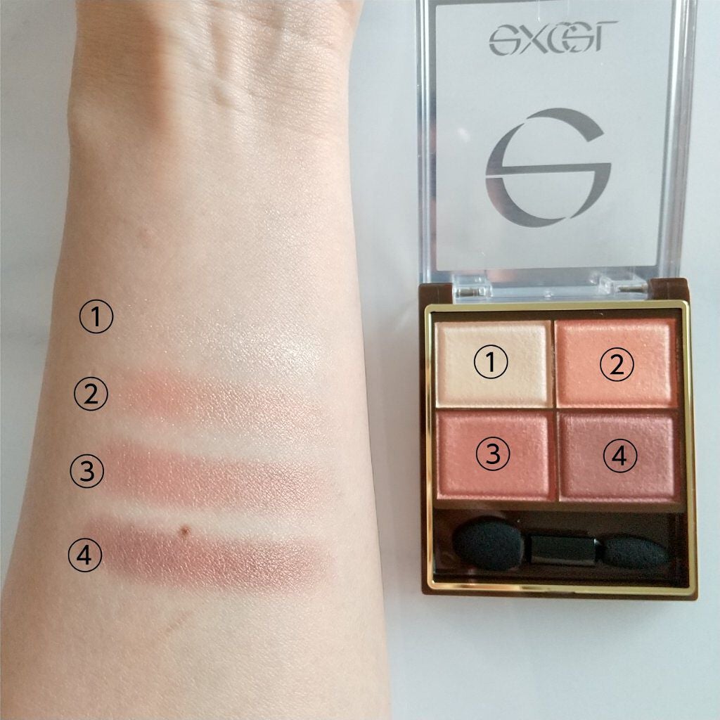 スキニーリッチシャドウ/excel/アイシャドウパレットを使ったクチコミ(3枚目)