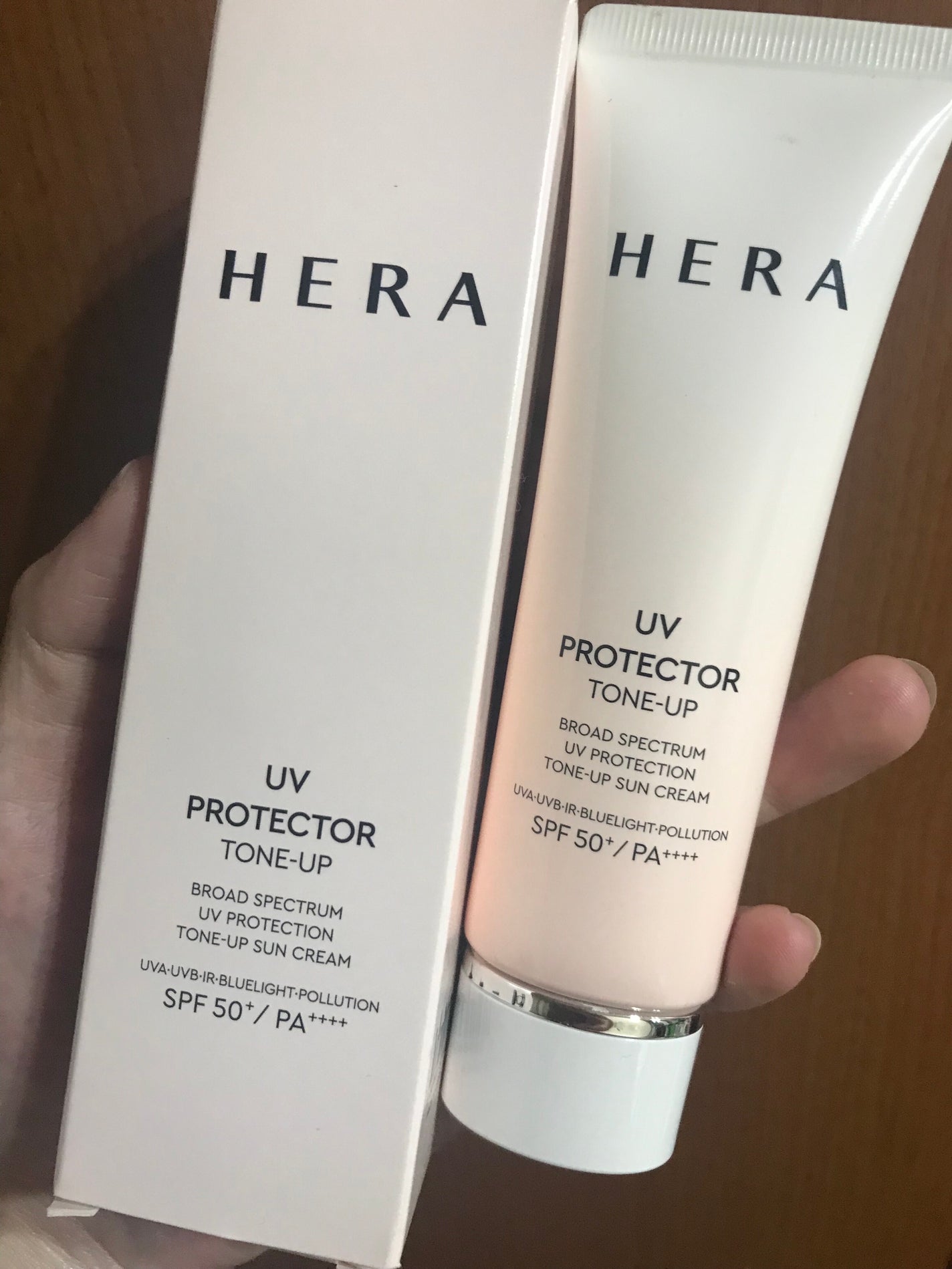 UVプロテクター トーンアップ/HERA/日焼け止めクリームを使ったクチコミ(1枚目)