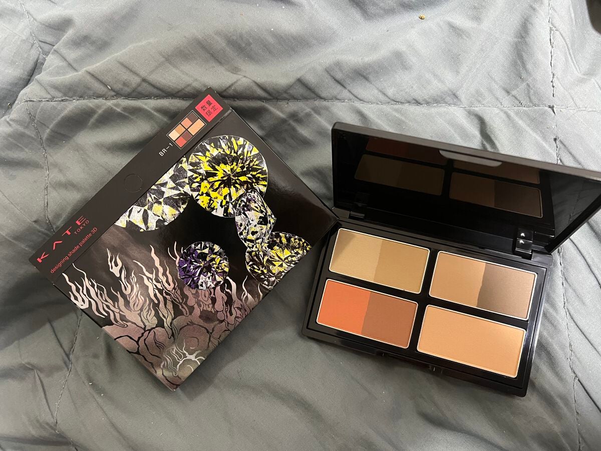 KATE 魂コレクション デザイニングシェードパレット3D/KATE/シェーディングを使ったクチコミ(1枚目)
