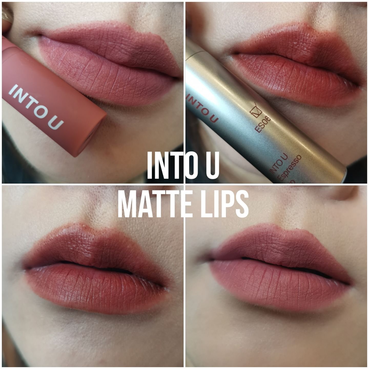 エスプレッソリップマット ES06 ダブルエスプレッソ/INTO U/口紅を使ったクチコミ（1枚目）