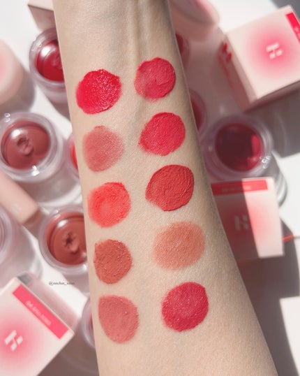 メルティングブラーリップポット/HOLIKA HOLIKA/口紅を使ったクチコミ(5枚目)