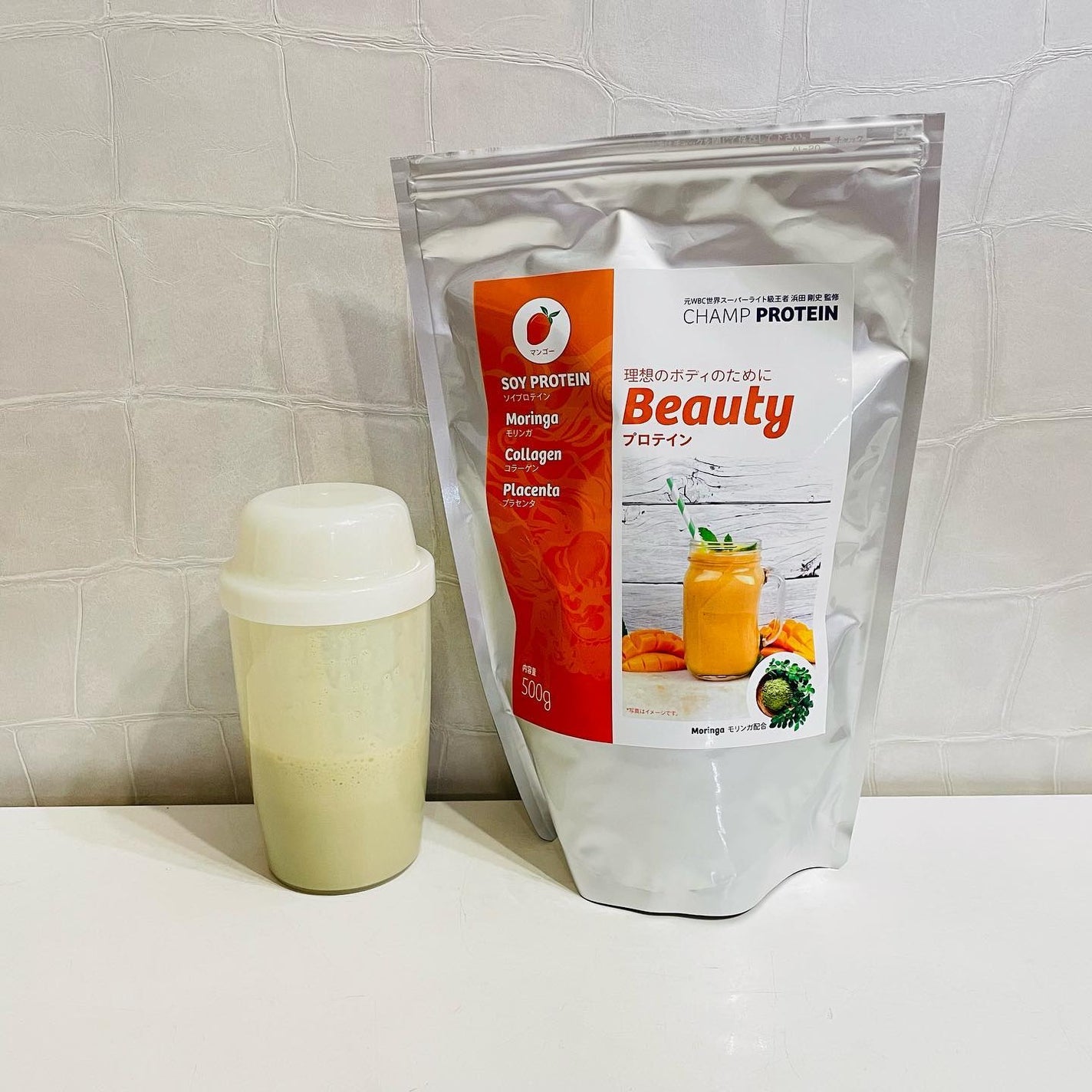 チャンププロテイン モリンガー入りビューティ/浜田産業/ソイプロテインを使ったクチコミ(3枚目)