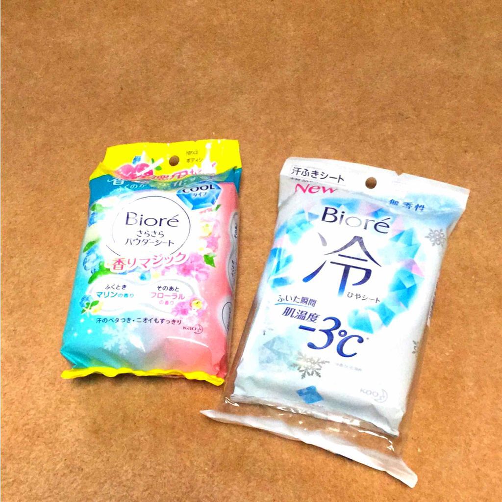 冷シート 無香性/ビオレ/ボディシートを使ったクチコミ(1枚目)