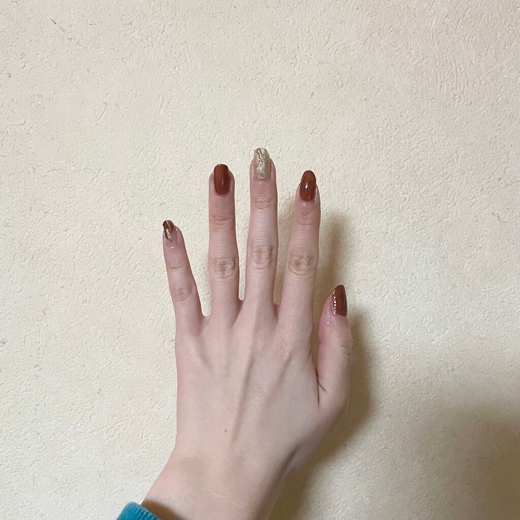 カラーベースコート ゼロ/uka/オールインワンネイルを使ったクチコミ(2枚目)