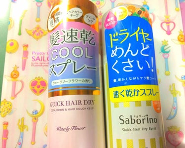 
【購入品】

クイックヘアドライ
 (スキューズミー)

速く乾かスプレー
 (サボリーノ)


髪が長いから
サボリーノはもう何回
リピしたかわからないくらい
使ってる。

ドライヤーの時間が
めっ