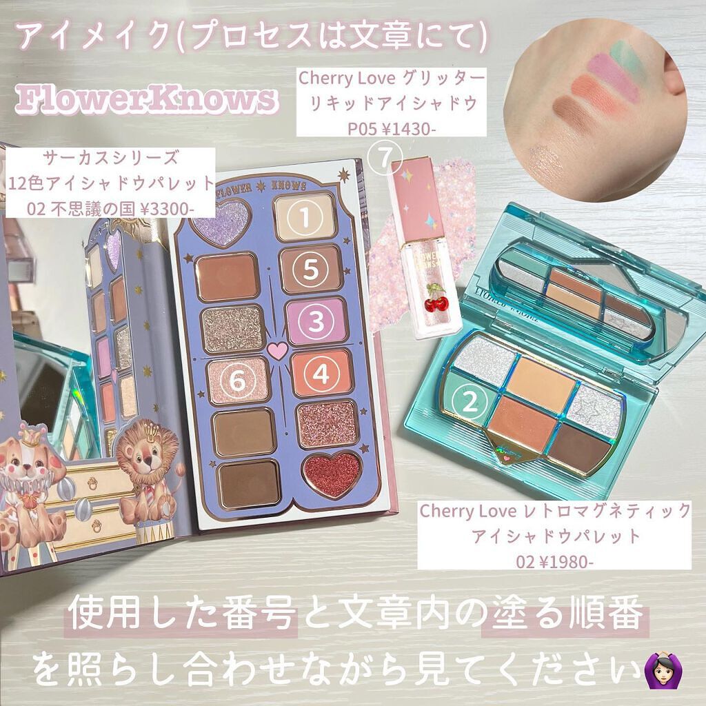 サーカスシリーズ グロッシーリップスティック /FlowerKnows/口紅を使ったクチコミ（2枚目）