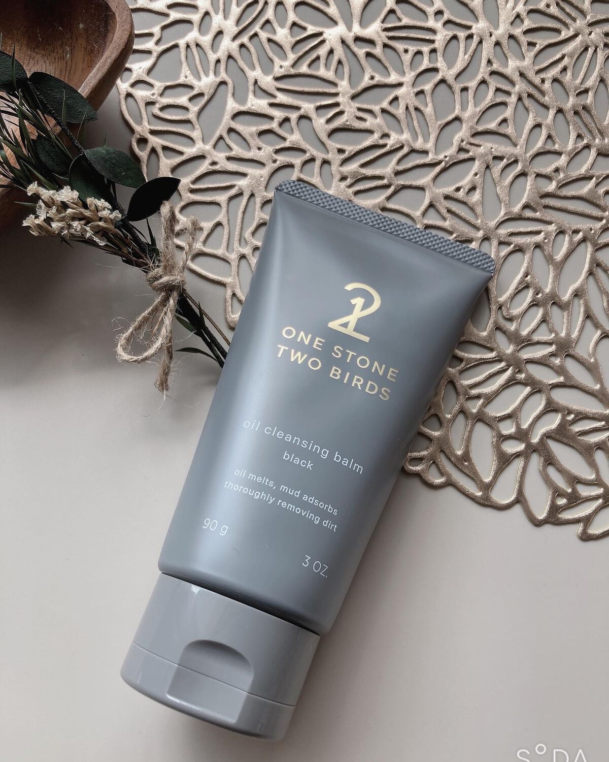 オイルクレンジングバーム ブラック/ONE STONE TWO BIRDS/クレンジングバームを使ったクチコミ(1枚目)