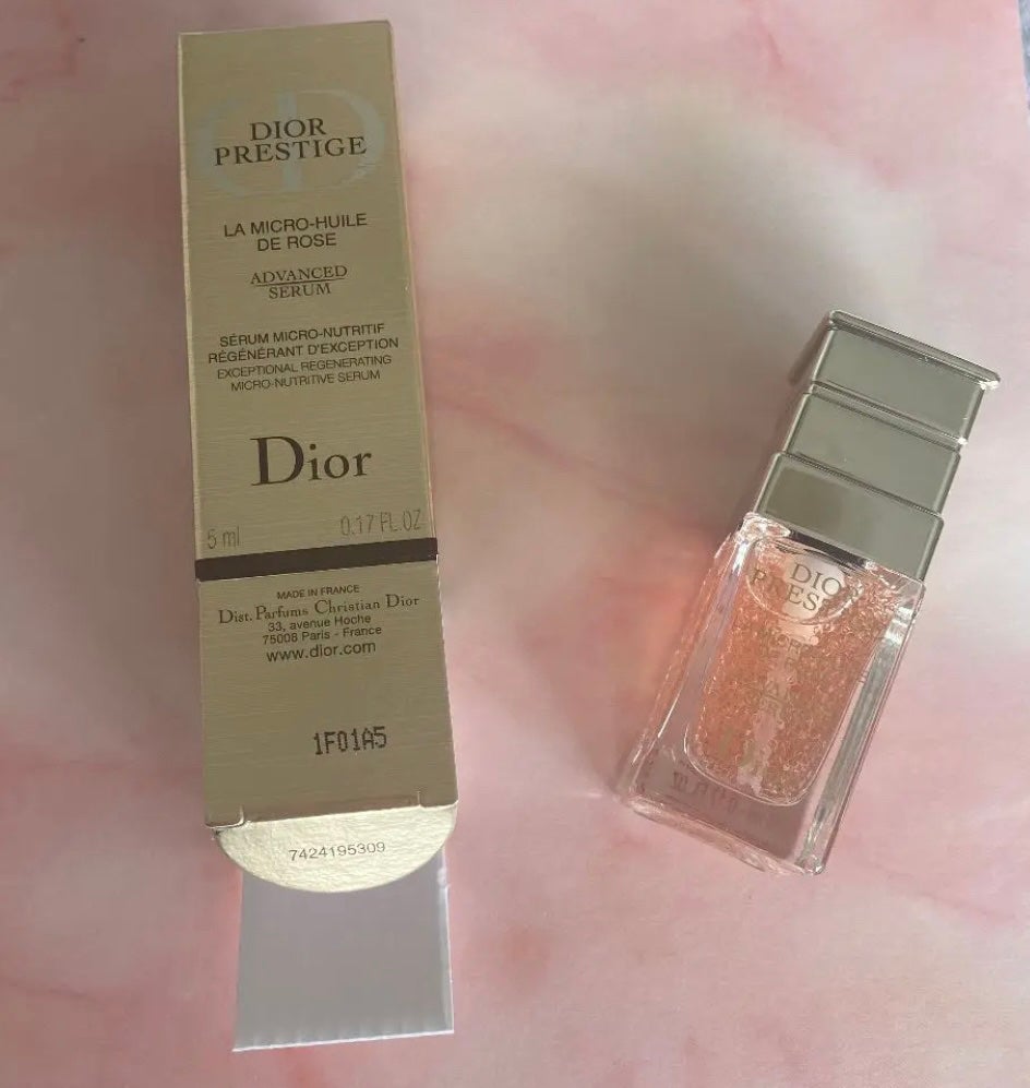 プレステージ マイクロ ユイル ド ローズ セラム/Dior/美容液を使ったクチコミ(1枚目)