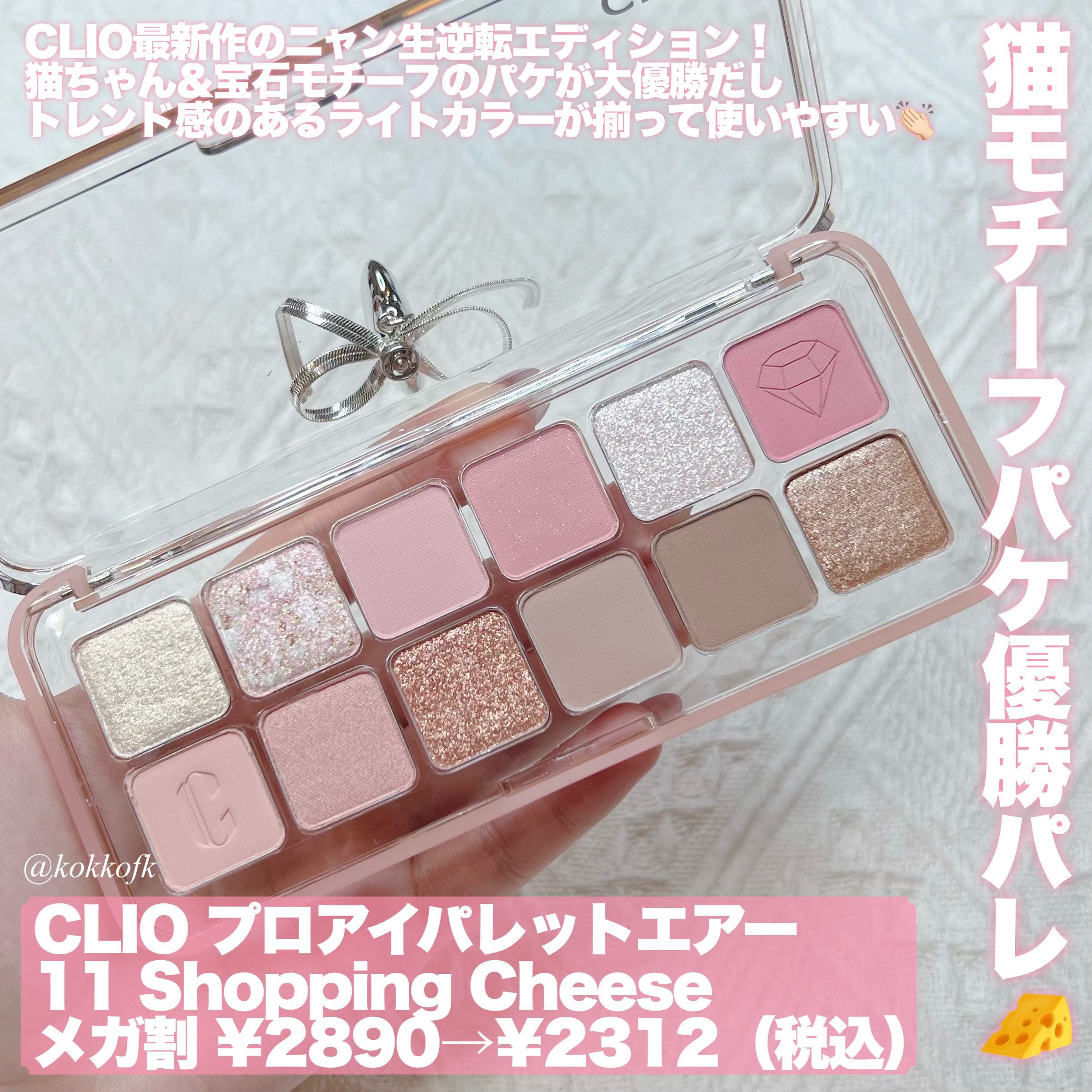プロ アイ パレット エアー/CLIO/アイシャドウパレットを使ったクチコミ（2枚目）