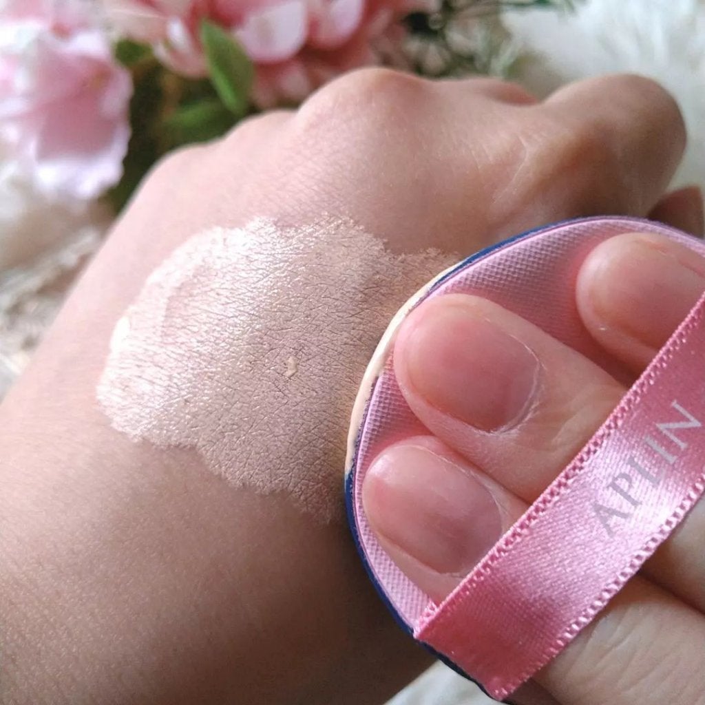 ピンクティーツリーカバーアップグロウクッション/APLIN/クッションファンデーションを使ったクチコミ(5枚目)
