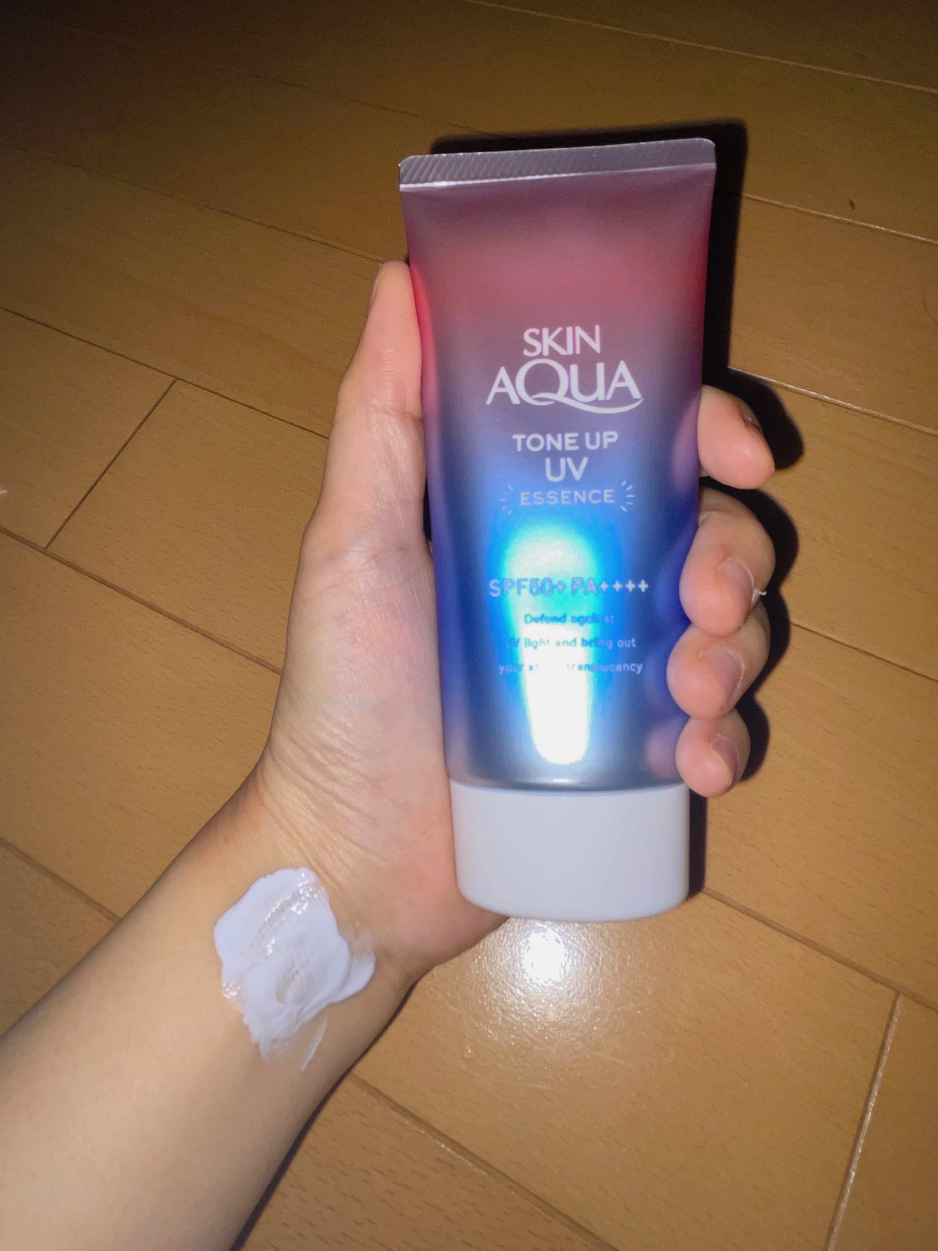 スキンアクア トーンアップUVエッセンス/スキンアクア/日焼け止めクリームを使ったクチコミ（1枚目）