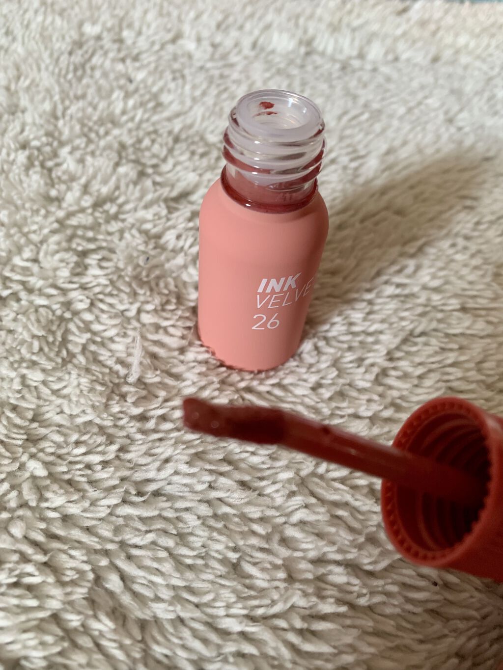 インク ベルベット 26 ウェルメイド ヌード(WELL-MADE NUDE)/PERIPERA/口紅を使ったクチコミ（2枚目）