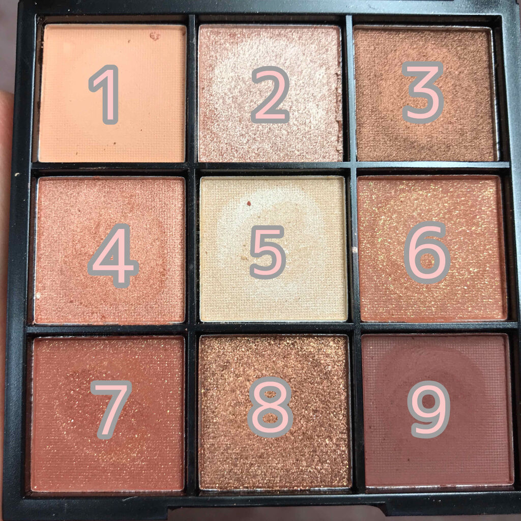 UR GLAM　BLOOMING EYE COLOR PALETTE/U R GLAM/アイシャドウパレットを使ったクチコミ（2枚目）