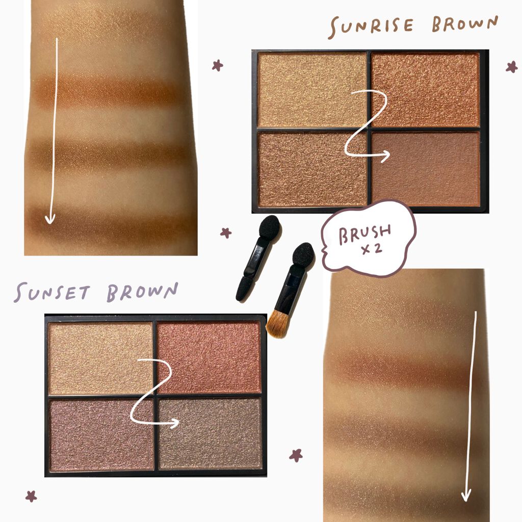 パレットアイシャドウ/&be/アイシャドウパレットを使ったクチコミ(2枚目)