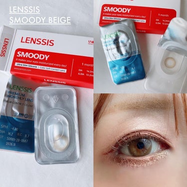 LENSSIS スムージーシリーズのクチコミ「───────୨୧
LENSSIS
✓SMOODY BEIGE/
スムージーベージュ
────.....」（2枚目）