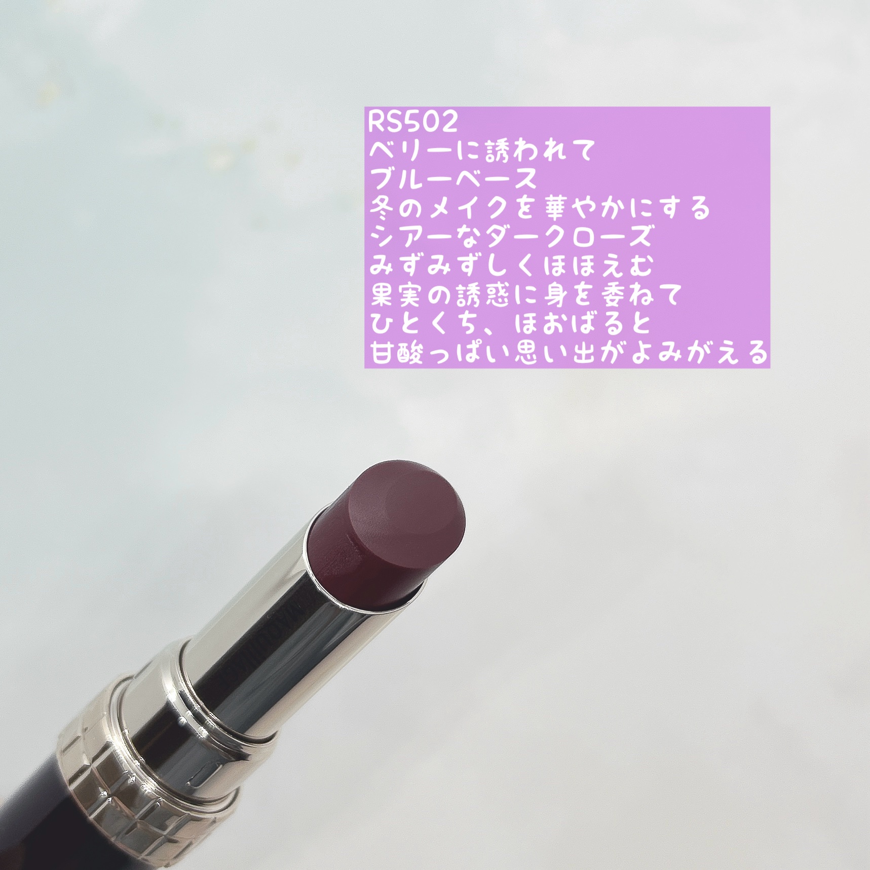 ドラマティックエッセンスルージュ RS502/マキアージュ/口紅を使ったクチコミ（2枚目）