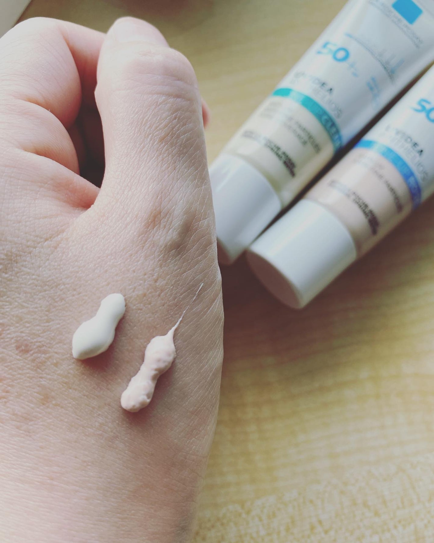 UVイデア XL プロテクショントーンアップ ローズ/ラ ロッシュ ポゼ/日焼け止めクリームを使ったクチコミ(3枚目)