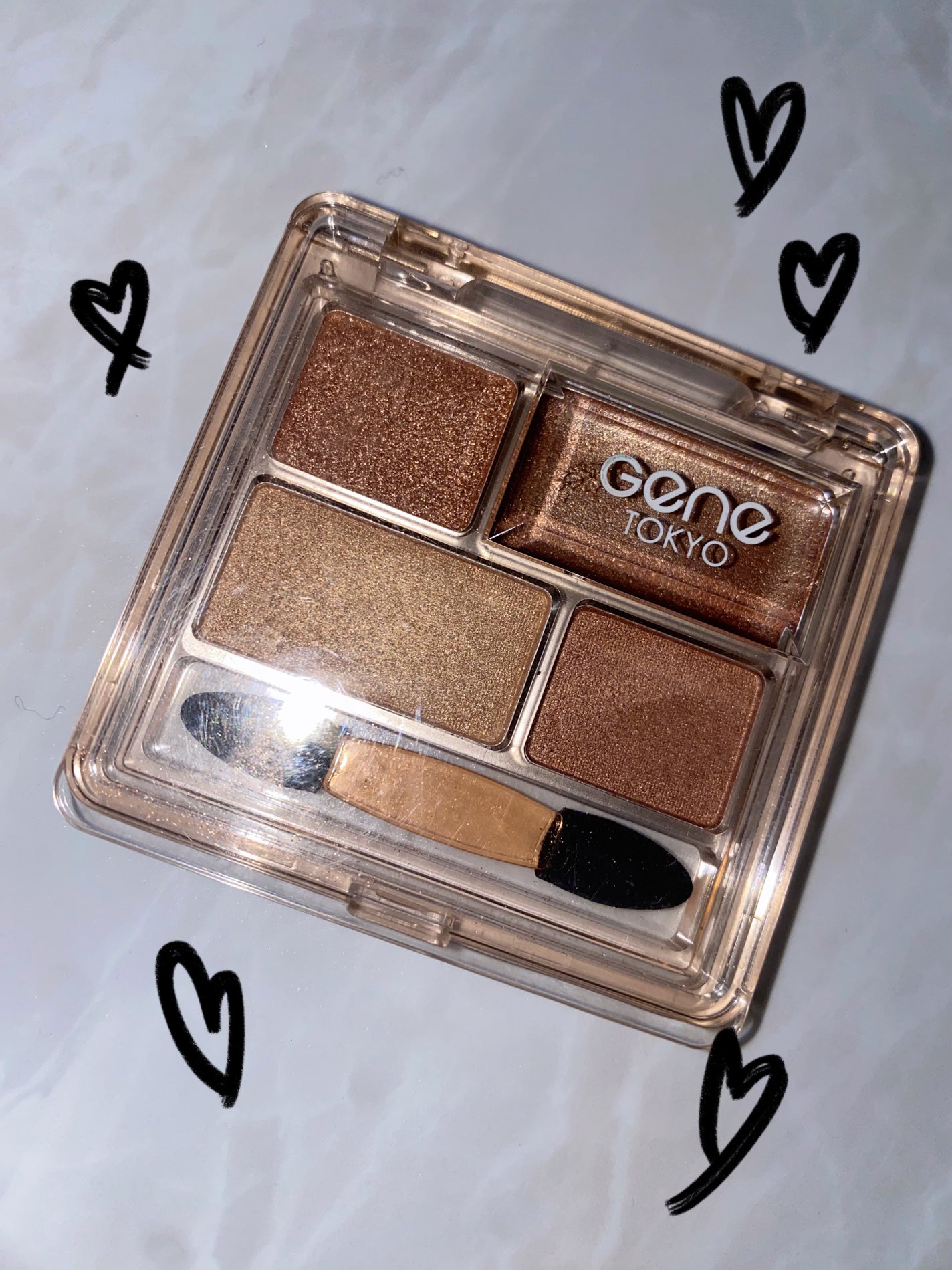リラクシーアイシャドウ/GENE TOKYO/アイシャドウパレットを使ったクチコミ(1枚目)