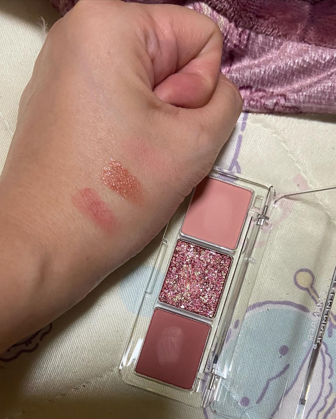 3色フローラアイパレット/LEEMEMBER/アイシャドウパレットを使ったクチコミ(4枚目)