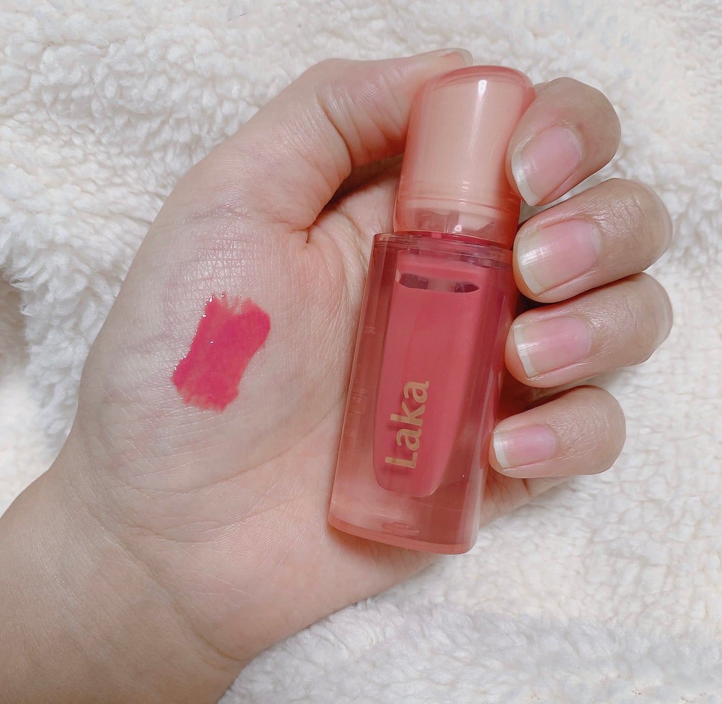 ジェリーイングヌードグロス/Laka/リップグロスを使ったクチコミ(1枚目)