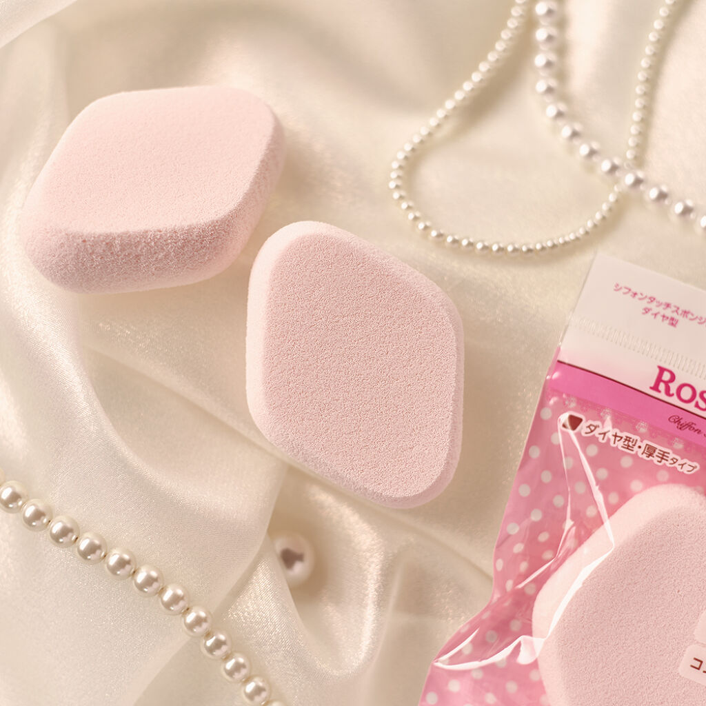シフォンタッチスポンジN ダイヤ型/ロージーローザ/パフ・スポンジを使ったクチコミ（1枚目）