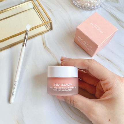 ユニコーングッドナイトリップマスク ローズヒップ&コラーゲン/SELF BEAUTY/リップマスクを使ったクチコミ(6枚目)