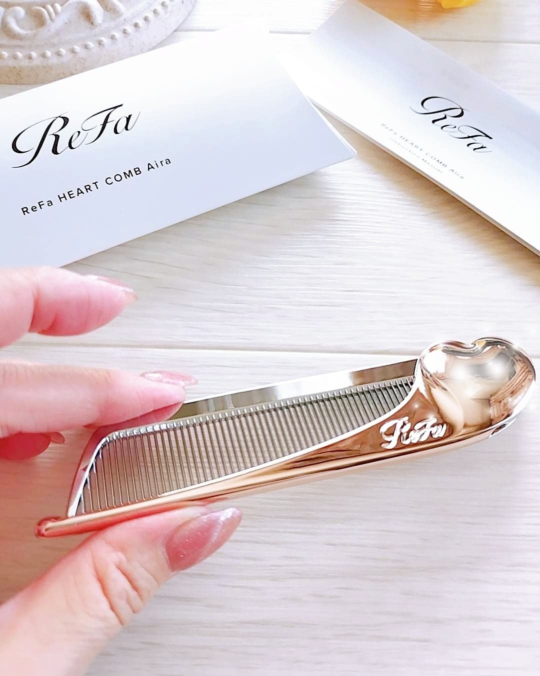 【正規品/新品未開封】リファハートコームアイラ ローズゴールド ReFa、ハートコーム アイラ、ローズゴールド